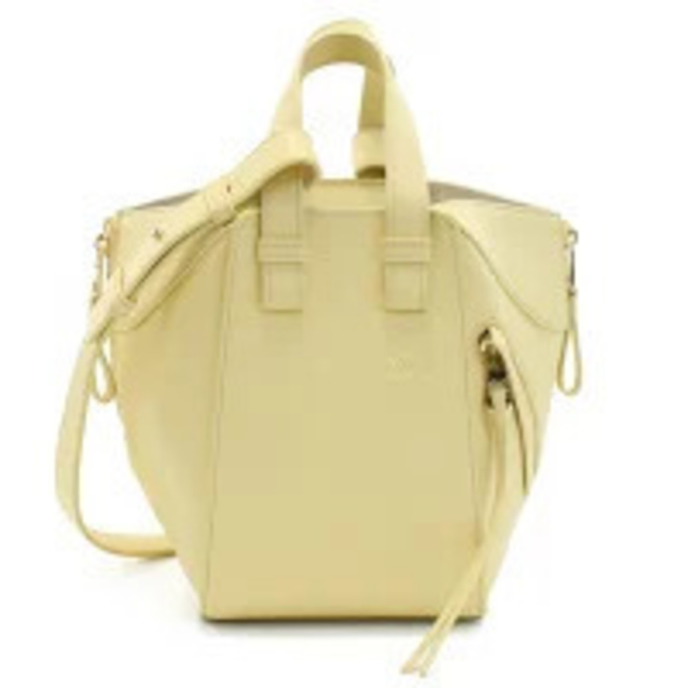 Loewe Compact Hammock Bag flared top handles Yellow